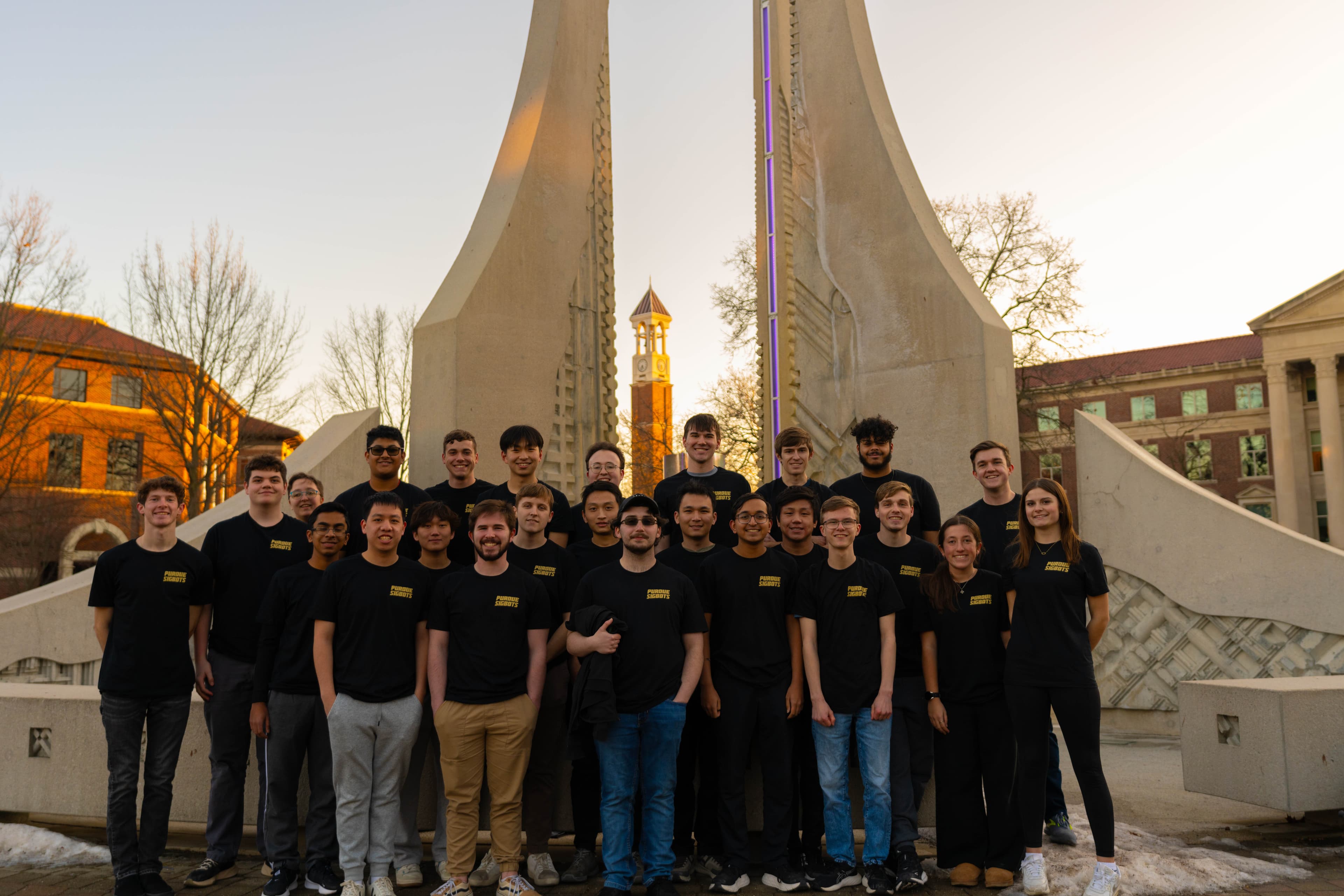 Purdue SIGBots group photo on campus